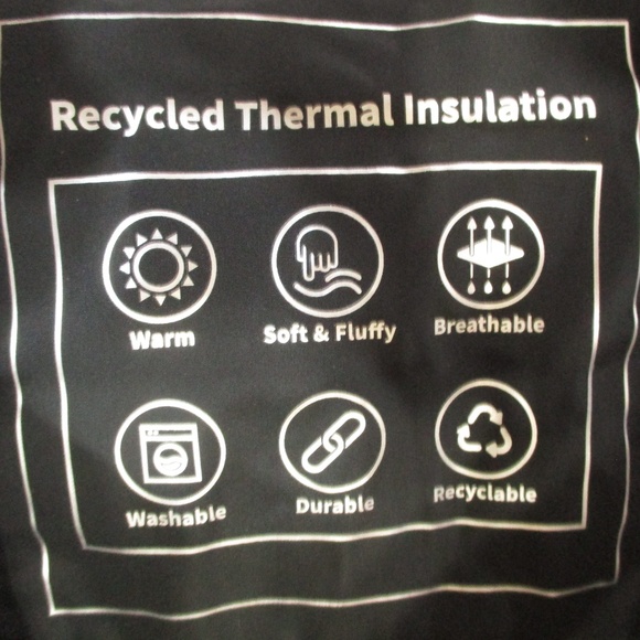 ZARA Puffer Jacket Women's Small Black Faux Leather Insulated‎ Winter Coat - Picture 6 of 9